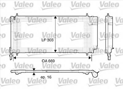 VALEO 817740 - klíma kondenzátor CITROËN PEUGEOT