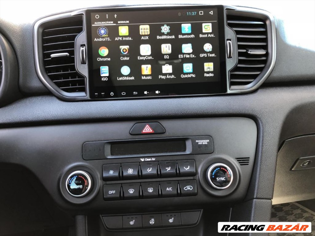 KIA Sportage CarPlay Multimédia Android GPS Navigáció Rádió Tolatókamerával 4. kép