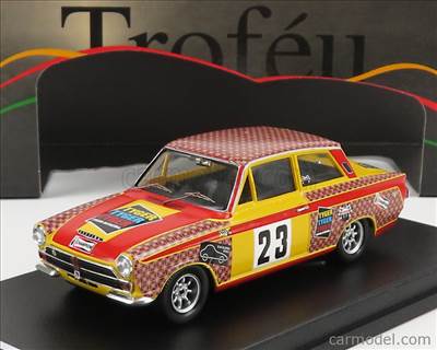 Ford LOTUS CORTINA 23 TOURING CAR CHAMPIONSHIP SWEDEN 1968 E-BERGER RED YELLOW