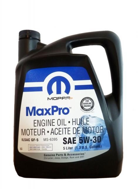 Chrysler / Dodge / Plymouth / Jeep / RAM 5W30 motorolaj 5 literes MOPAR 68518205AA / 68218921AA 1. kép