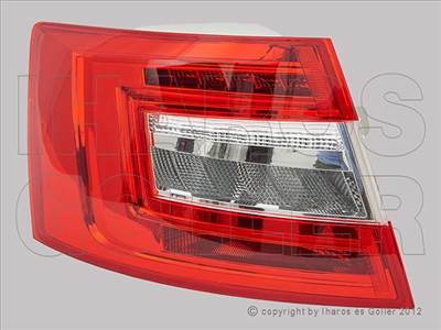 Skoda Octavia 2016-2020 - Hátsó lámpa bal üres, LED-es (Sedan) *