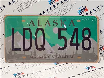 Amerikai USA fém rendszám - Alaska