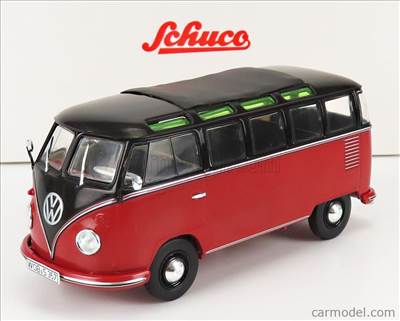 VOLKSWAGEN T1b SAMBA MINIBUS 1962 RED BLACK