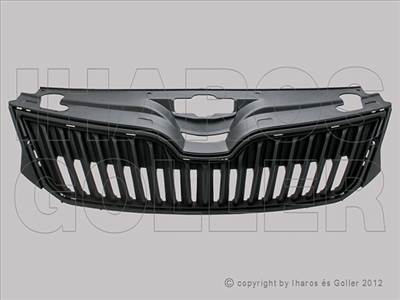 Skoda Rapid 2012-2017 - Hűtődíszrács, króm keret nélkül