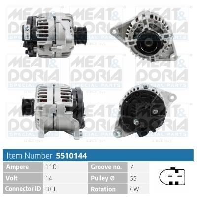 MEAT & DORIA 5510144 - generátor FIAT IVECO UAZ