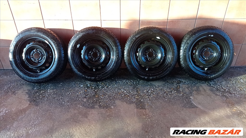 NISSAN MICRA 14" LEMEZFELNI 4X100 TÉLI 165/70R14 GUMIVAL OLCSÒN!!! 1. kép