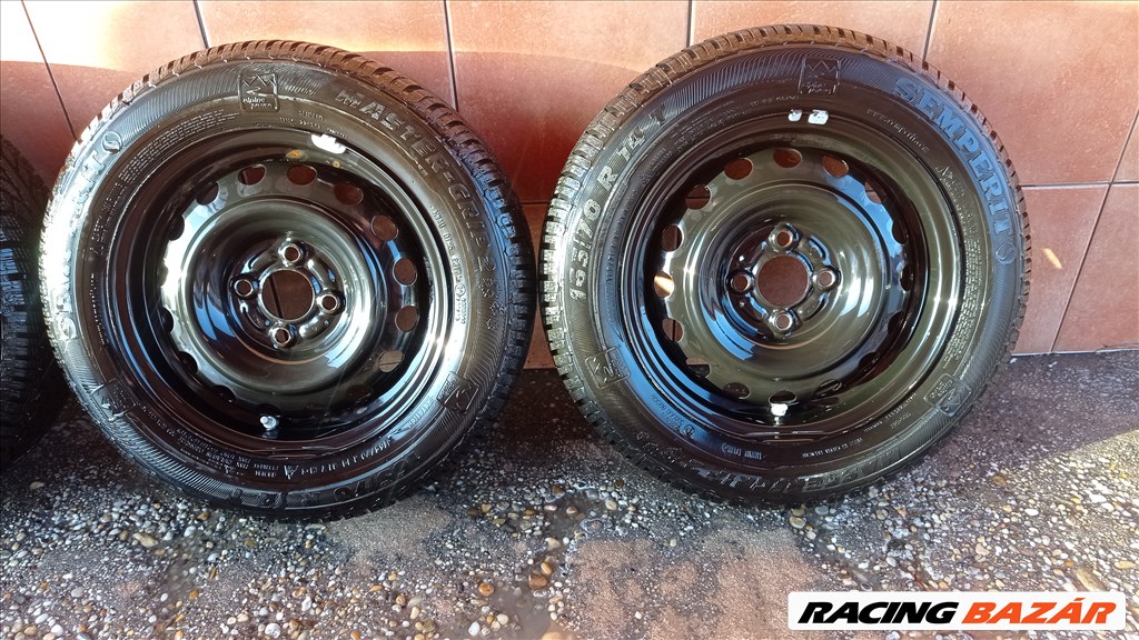 NISSAN MICRA 14" LEMEZFELNI 4X100 TÉLI 165/70R14 GUMIVAL OLCSÒN!!! 3. kép