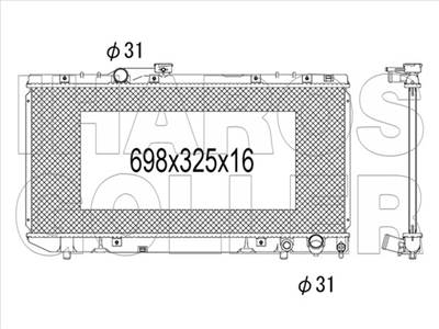 Toyota Celica 1985-1990 - Vízhűtő
