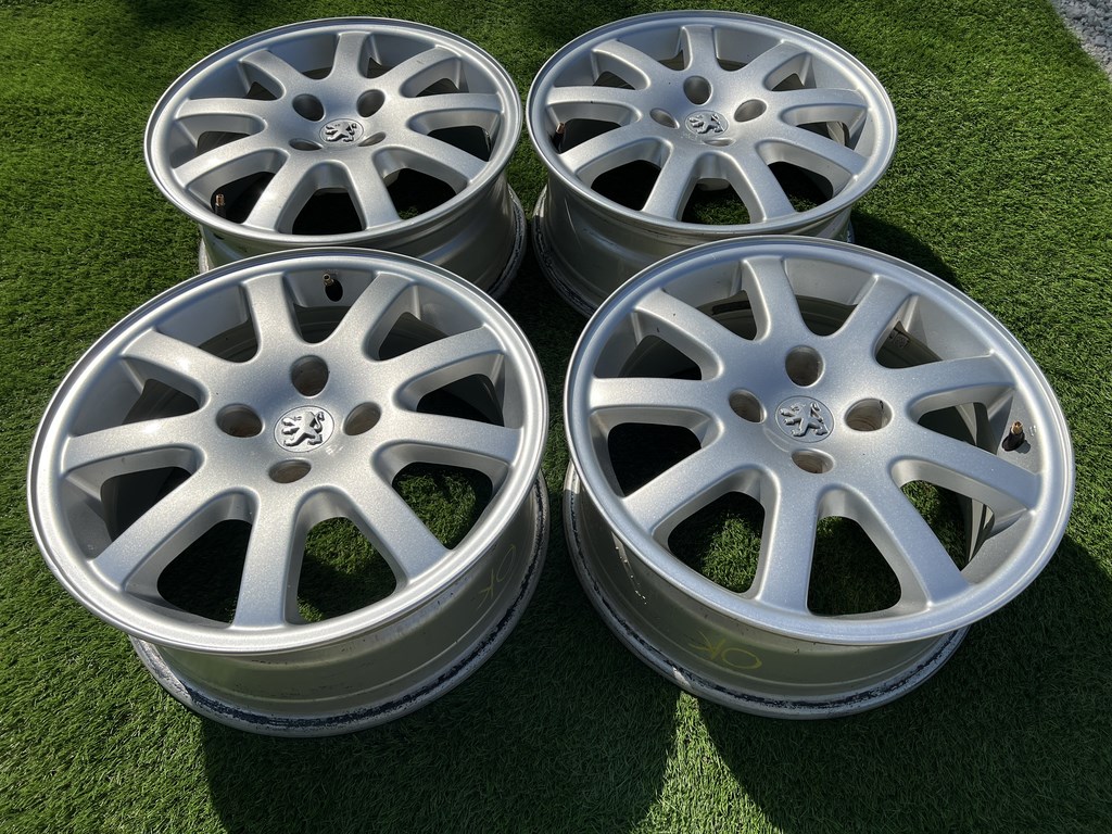 4x108 16" Peugeot gyári alufelni 6,5Jx16h2 ET28 6. kép