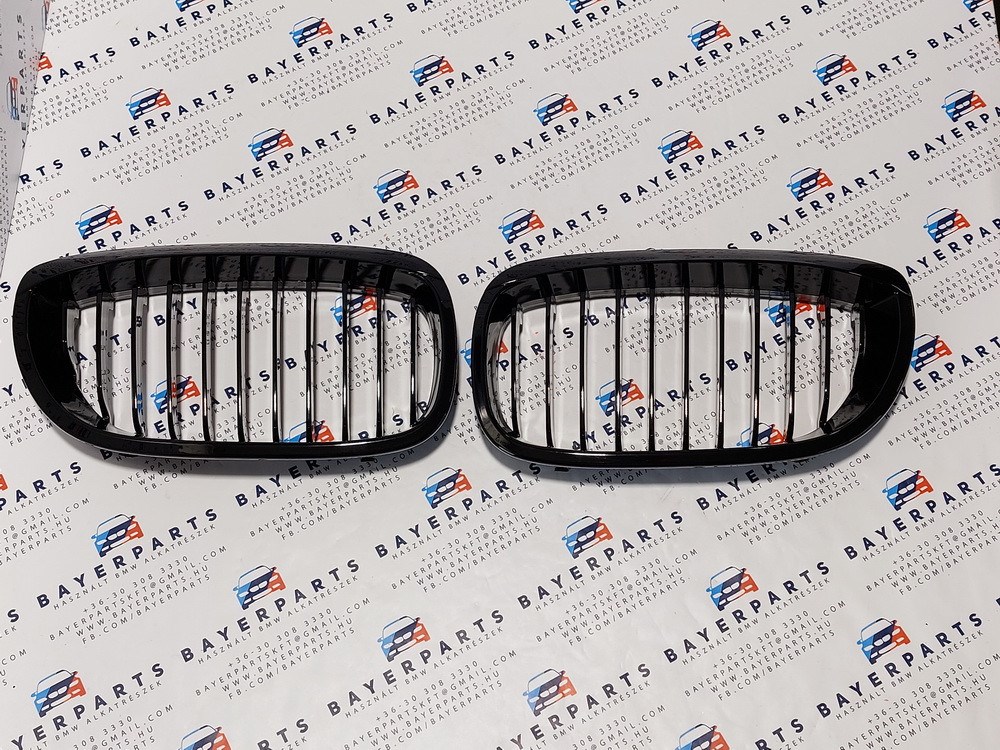 BMW E46 új coupe cabrio facelift szimpla fényes fekete vese hûtõrács 1. kép