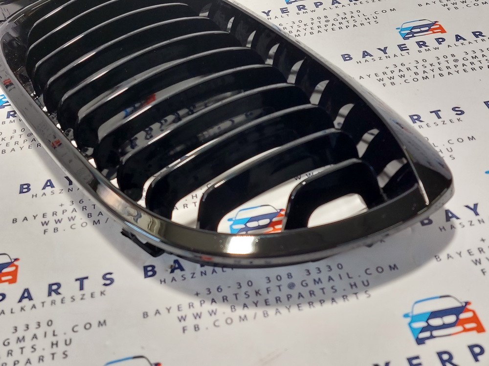BMW E46 új coupe cabrio facelift szimpla fényes fekete vese hûtõrács 3. kép