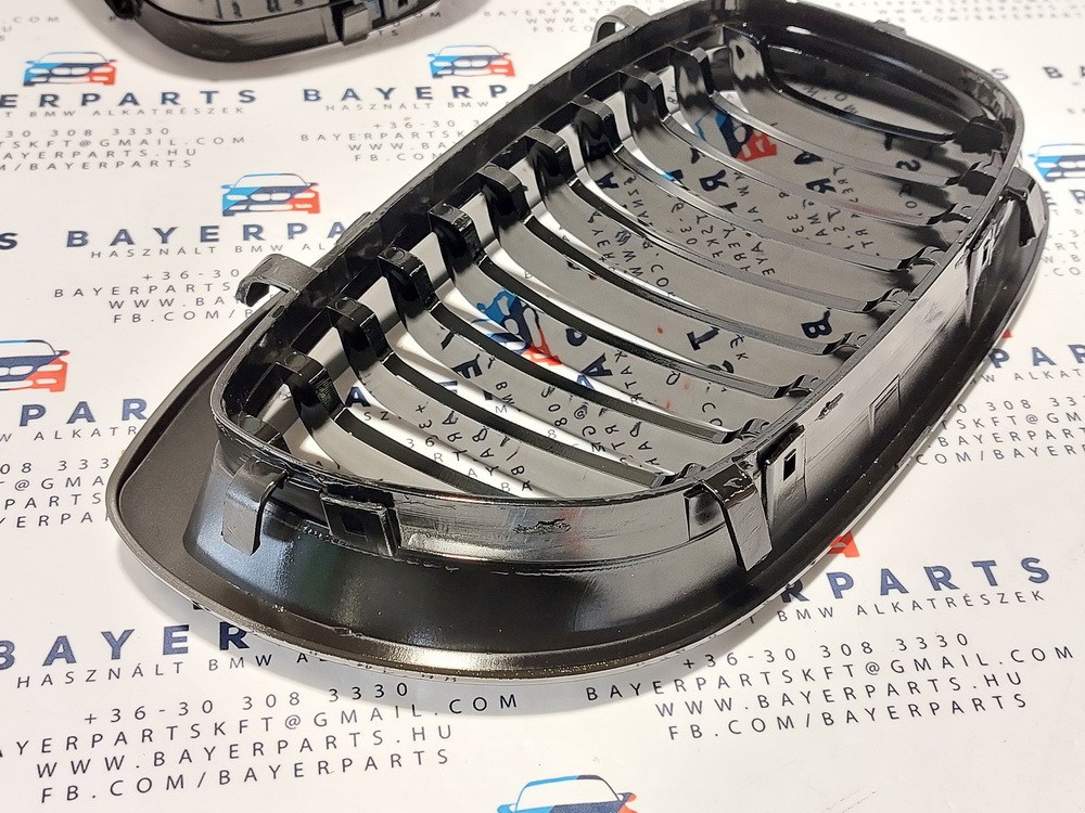 BMW E46 új coupe cabrio facelift szimpla fényes fekete vese hûtõrács 4. kép