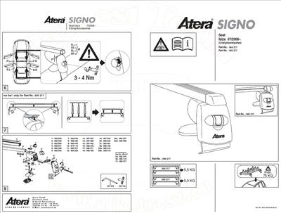Seat Ibiza 2015-2018 - Tetőcsomagtartó szett acél, zárható (5 ajtós)*