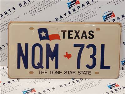 Amerikai USA fém rendszám - Texas