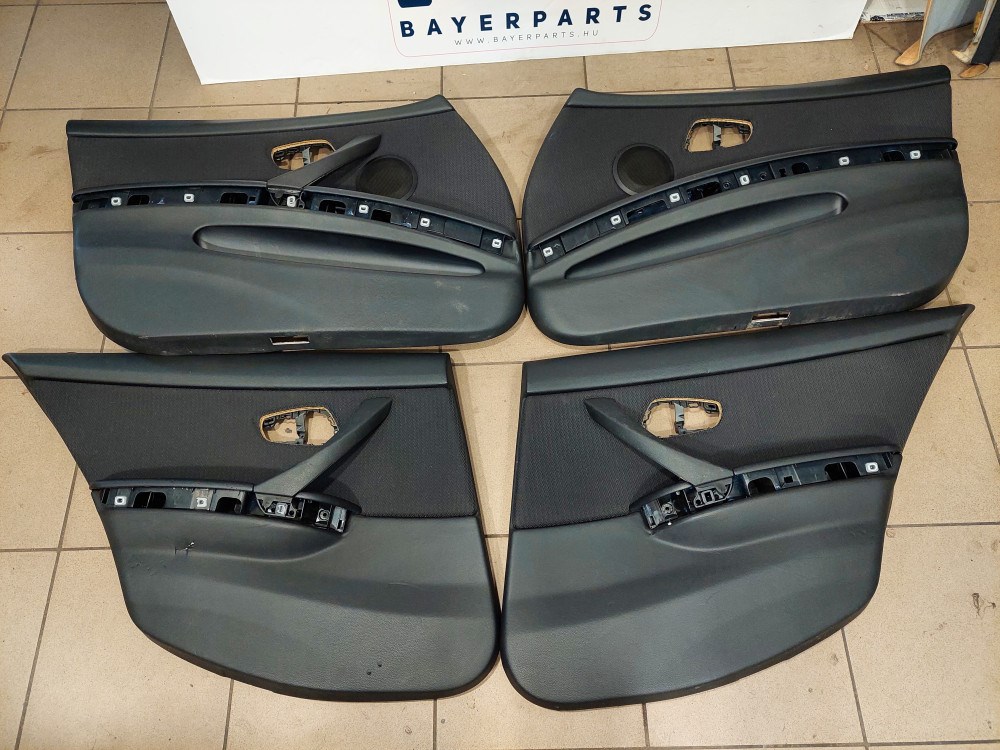 BMW E90 fekete szürke ülés ülésszett ajtókárpittal 7. kép