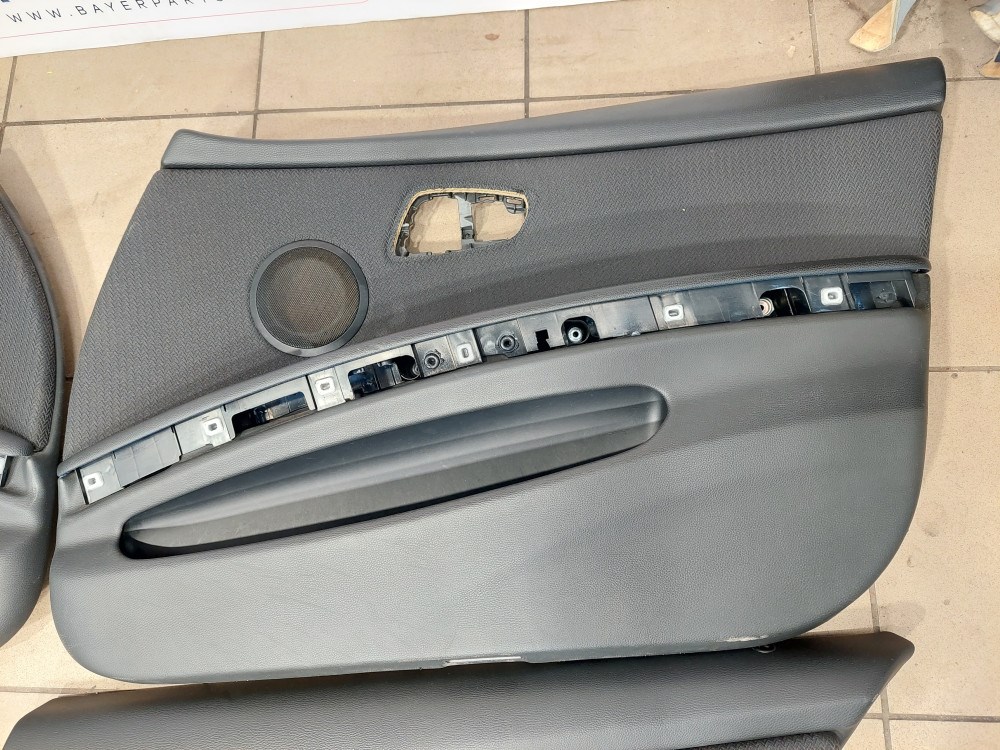 BMW E90 fekete szürke ülés ülésszett ajtókárpittal 8. kép