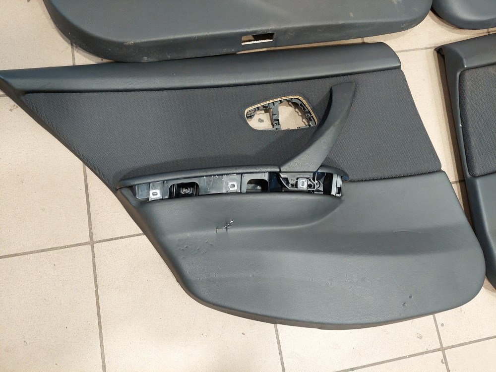 BMW E90 fekete szürke ülés ülésszett ajtókárpittal 10. kép