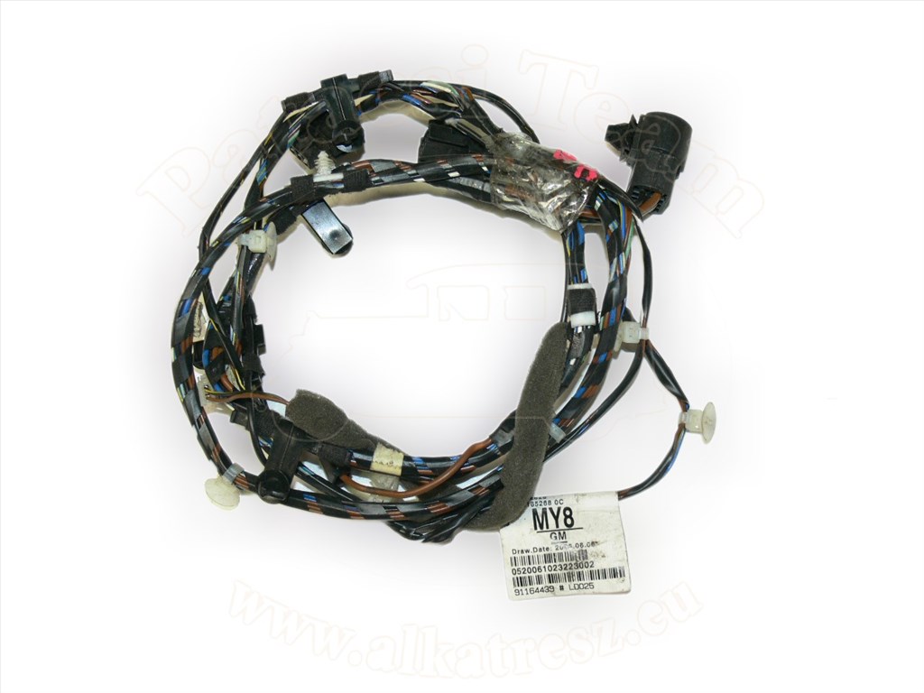 Opel Astra H 2003-2012 - kábelköteg, szerelvény, csomagtérajtó, van, hátsó üveghez, jelölés: MY8 1. kép