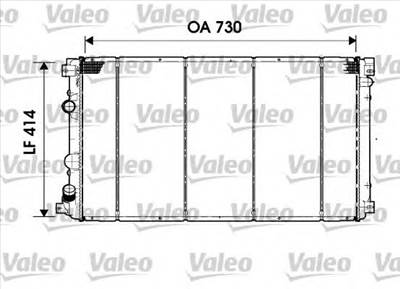 VALEO 732919 - Vízhűtő (Hűtőradiátor) NISSAN OPEL RENAULT VAUXHALL