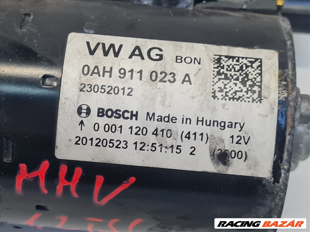 Volkswagen Golf VI 1.2 TSI önindító 0AH 911 023 A (17335,12357,21909,21908)  0ah911023a 3. kép