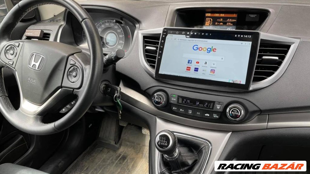 Honda CR-V Android CarPlay Multimédia GPS Autórádió Tolatókamerával! 4. kép