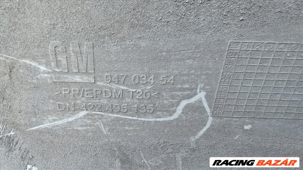 Opel Astra H 1.4 kombi fekete hátsó lökhárító 94703454 3. kép