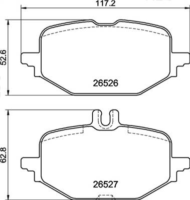 BREMBO P 50 172 - fékbetétkészlet, tárcsafék MERCEDES-BENZ