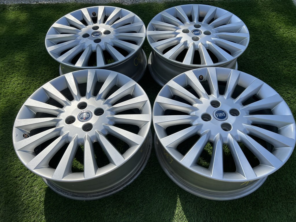 4x100 17" Fiat gyári alufelni 6,5Jx17h2 ET46 6. kép