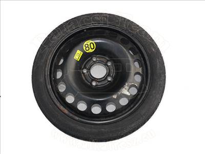 Opel Adam 2012-2019 - keréktárcsa, acél, 4Jx16 ET41, 5 kerékcsavarhoz, fekete, jelölés: A6, gumival