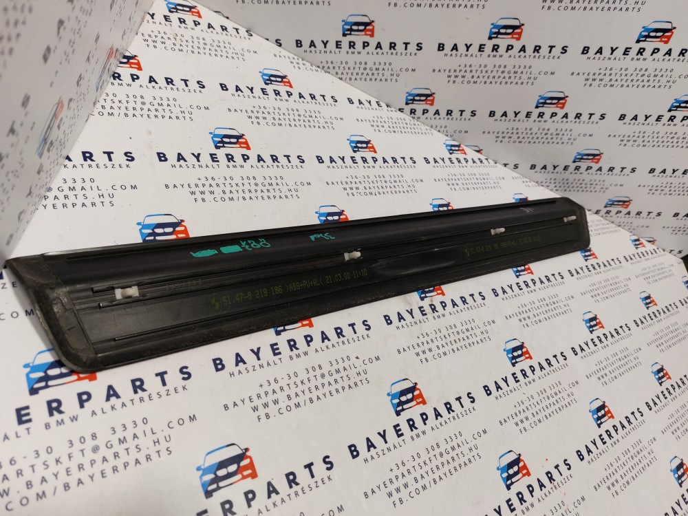 BMW E46 jobb elsõ króm küszöbbelépõ küszöb belépõ takaró 2. kép