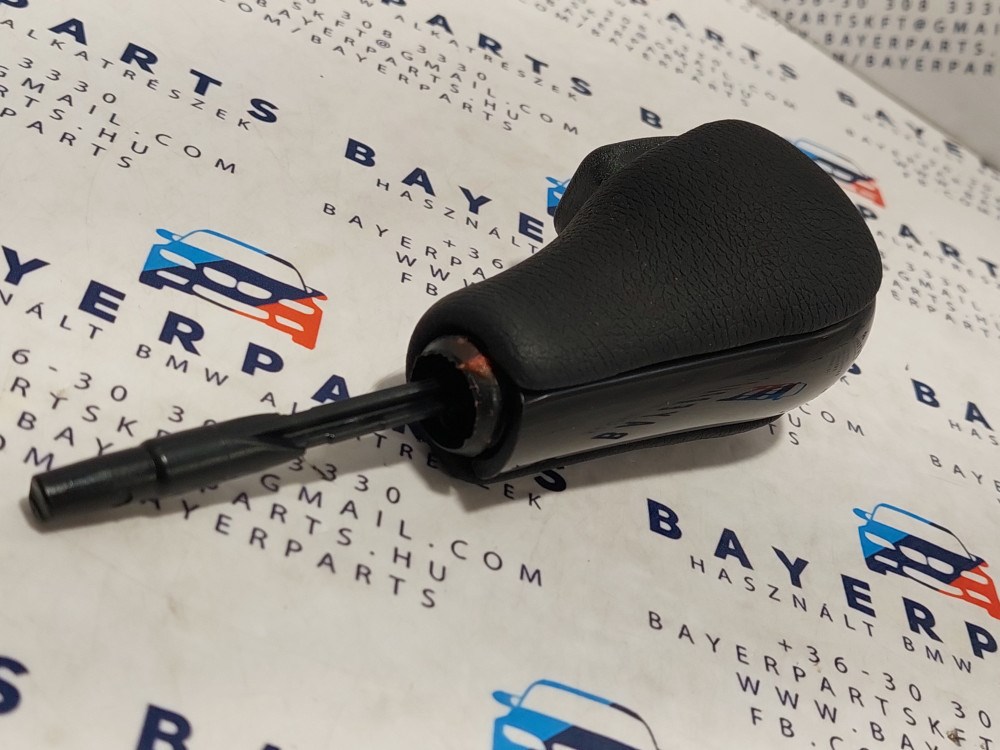 BMW E81 E82 E87 E90 E91 E92 E93 X1 Z4 új fekete bõr automata váltógomb váltókar váltó kar gomb 3. kép