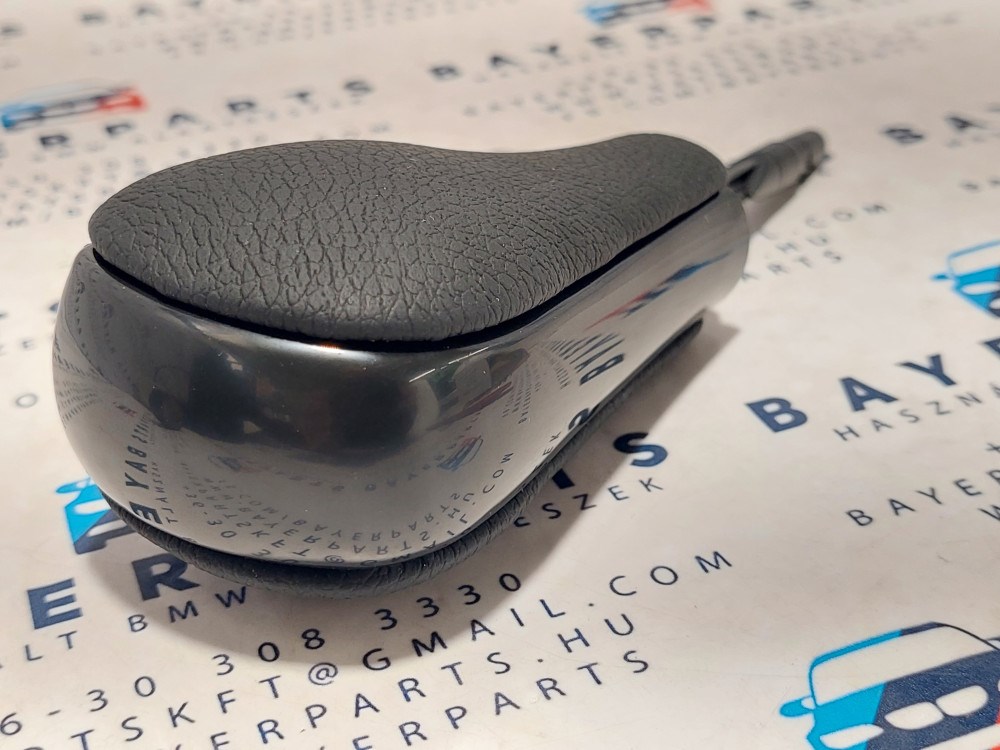BMW E81 E82 E87 E90 E91 E92 E93 X1 Z4 új fekete bõr automata váltógomb váltókar váltó kar gomb 4. kép