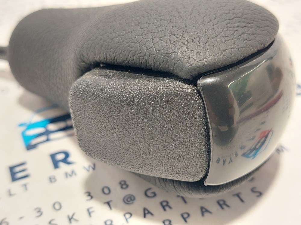 BMW E81 E82 E87 E90 E91 E92 E93 X1 Z4 új fekete bõr automata váltógomb váltókar váltó kar gomb 5. kép