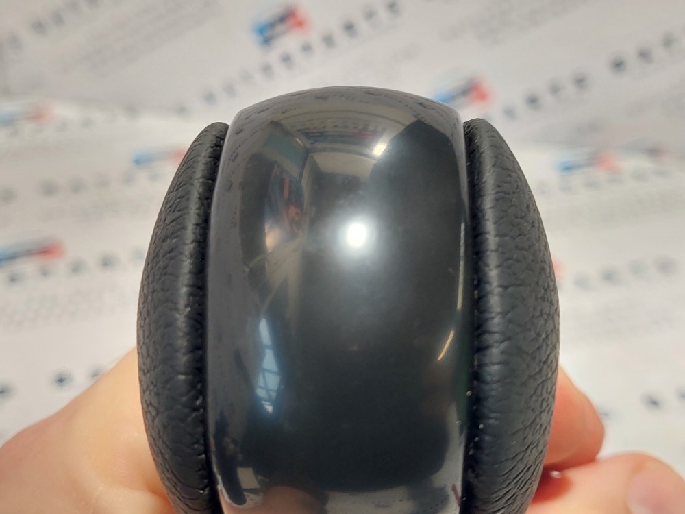 BMW E81 E82 E87 E90 E91 E92 E93 X1 Z4 új fekete bõr automata váltógomb váltókar váltó kar gomb 6. kép