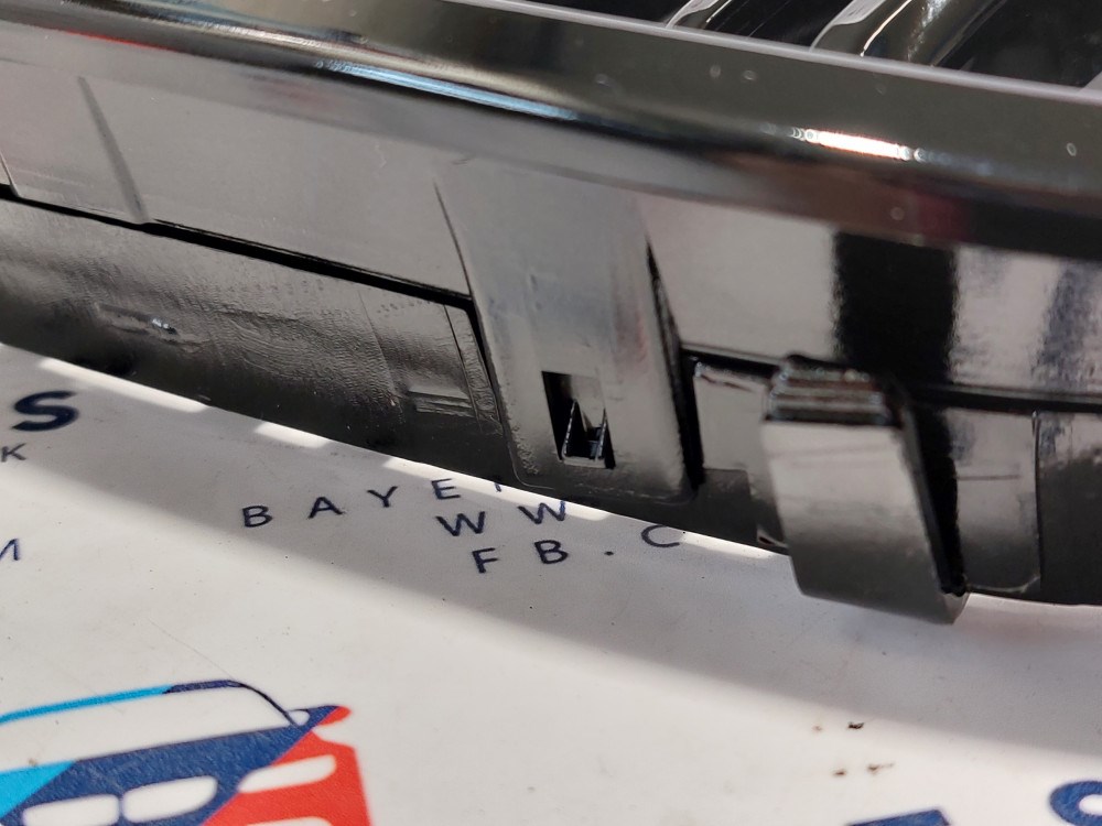 BMW E46 facelift coupe cabrio új fényes fekete dupla pálcás &#039;&quot; M4 style&quot; vese hûtõrács 5. kép