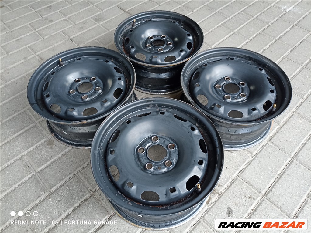 5x100 14" Volkswagen használt lemezfelni garnitúra (R011) 2. kép