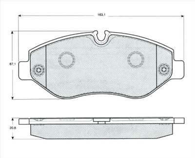 MTR MT449 - fékbetétkészlet, tárcsafék MERCEDES-BENZ VW