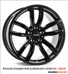 R16 5x120 (72.6) MAK FAHR GLOSS BLACK 7J ET40 új bmw alufelnik felnik 