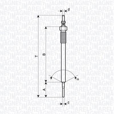 MAGNETI MARELLI 062900138304 - izzítógyertya MAZDA
