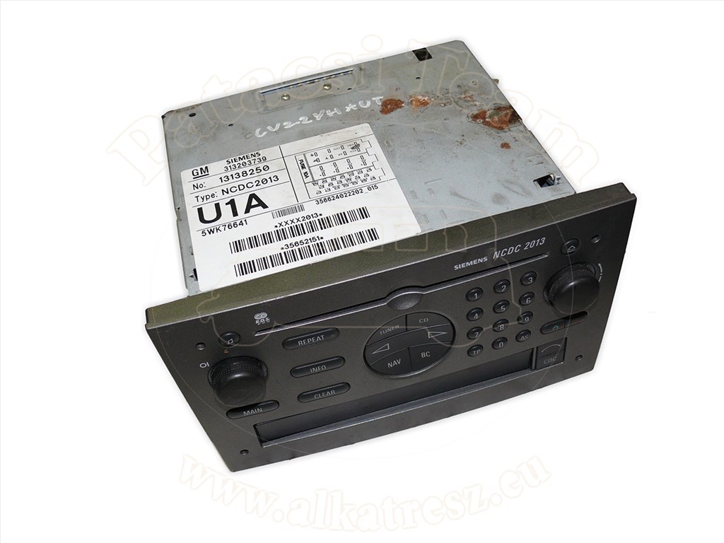 Opel Vectra C 2001-2008 - rádió, cd lejátszó, NAVI, NCDC 2013, faszénszín metál, -04 1. kép
