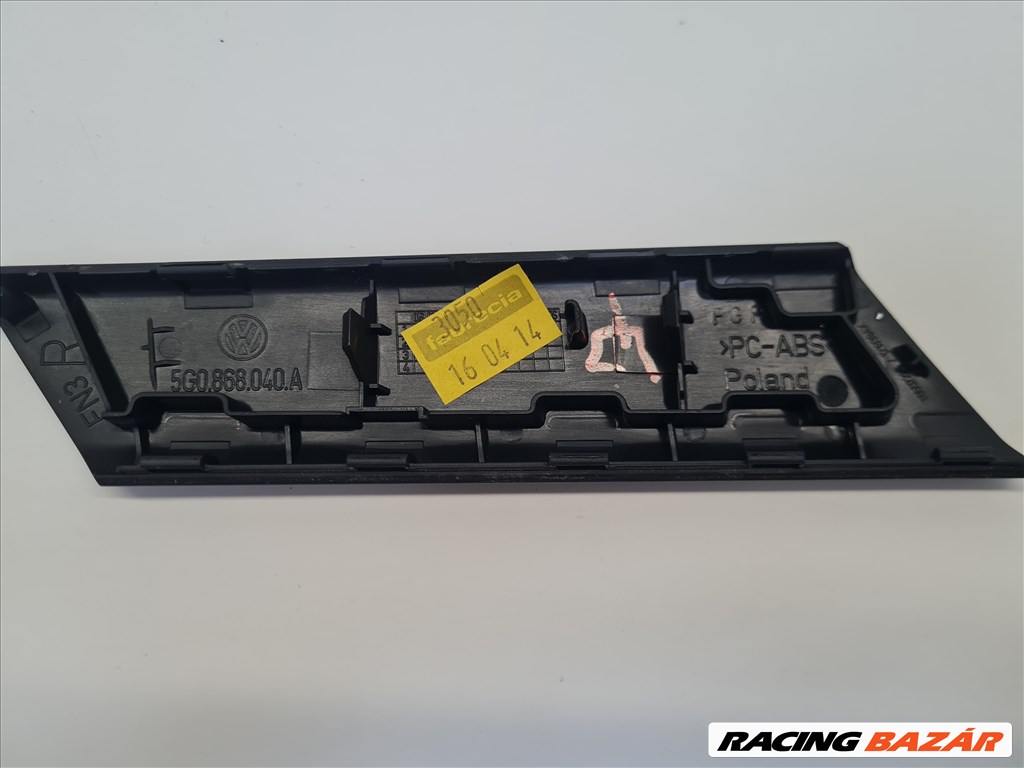Volkswagen Golf VII jobb ajtóbehúzó műanyag borítás 5g0868040a 7. kép
