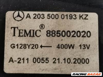 Mercedes C 220 CDI C-CLASS Hűtő Ventilátor(ok), Radiátor(ok) Szett  885002020