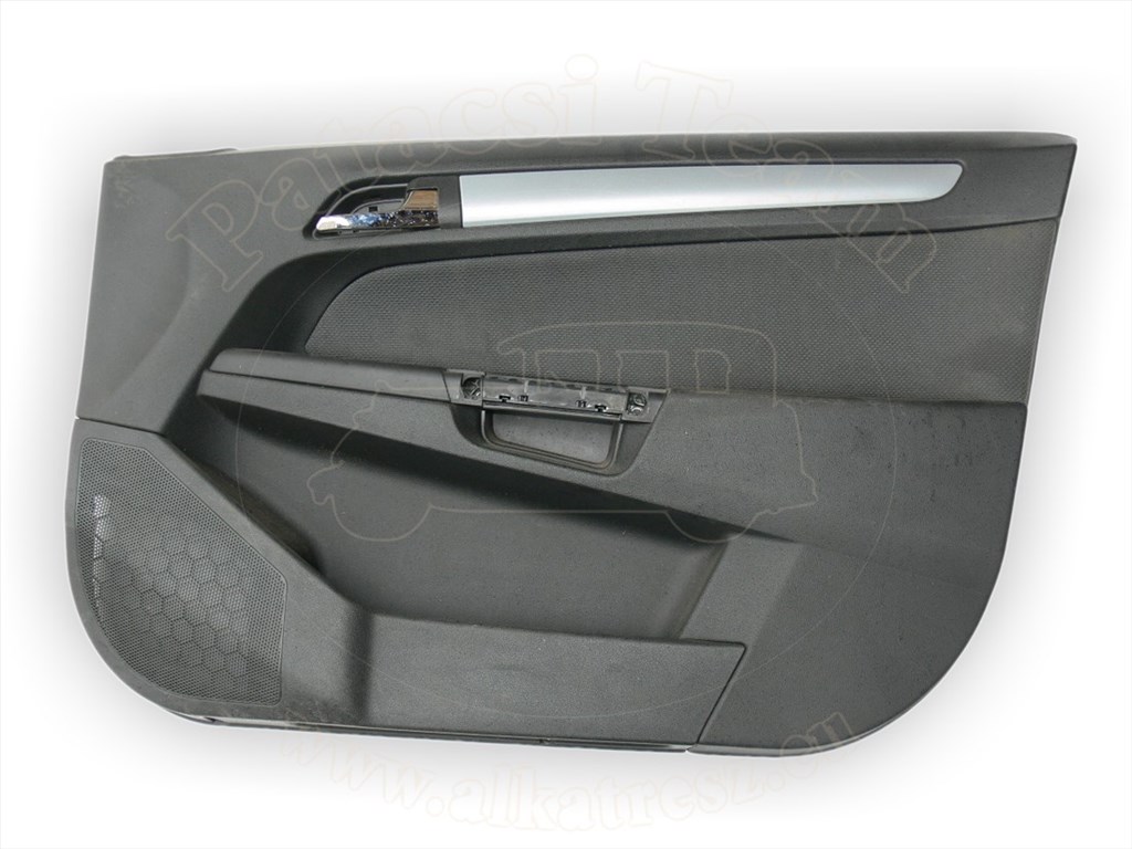 Opel Astra H 2003-2012 - kárpit, jobb oldali első ajtó, antracit, ezüst díszléccel, 5ajtós és van/caravan, -07 1. kép