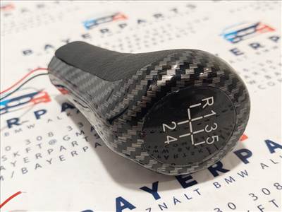 BMW E28 E34 E36 E38 E39 E46 E60 X1 X3 X5 E90 E87 új carbon karbon LED világító váltógomb - 5 sebességes
