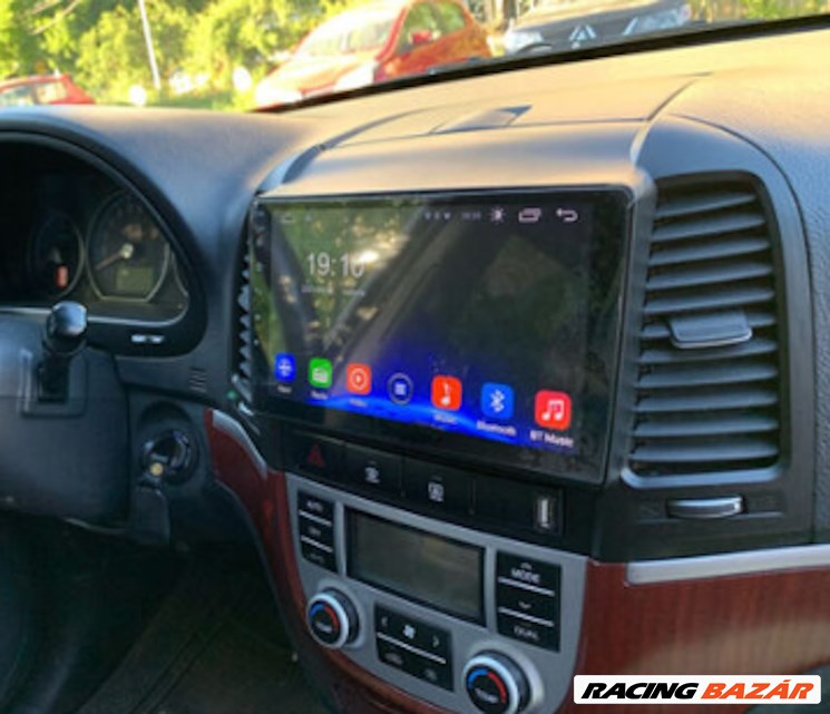 Hyundai Santa Fe CarPlay Multimédia Android GPS Rádió Tolatókamerával 3. kép