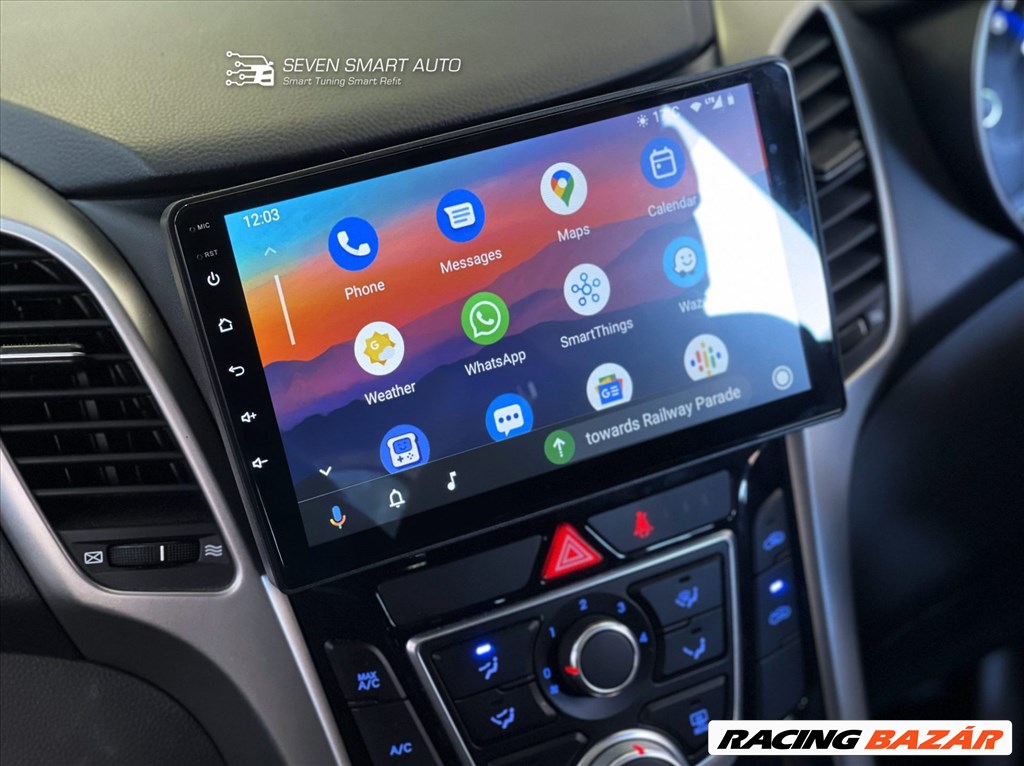 Hyundai i30 Android Multimédia Autórádió GPS Navigáció Tolatókamerával 2. kép