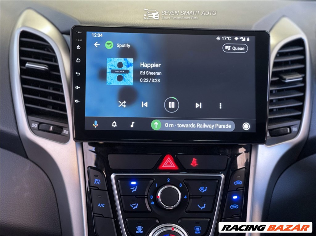 Hyundai i30 Android Multimédia Autórádió GPS Navigáció Tolatókamerával 5. kép