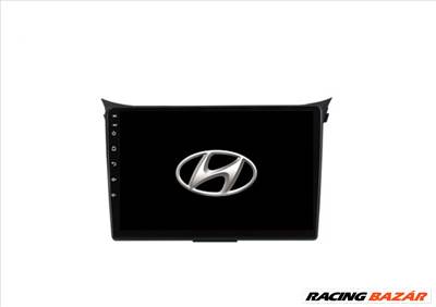 Hyundai i30 Android Multimédia Autórádió GPS Navigáció Tolatókamerával