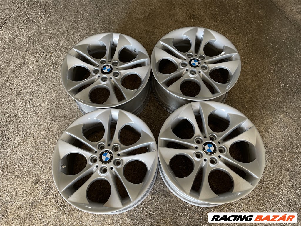 Kétszéles: Első: 8x18"  ET 47; Hátsó: 8,5x18"  ET50 újszerű gyári BMW alufelni 1. kép