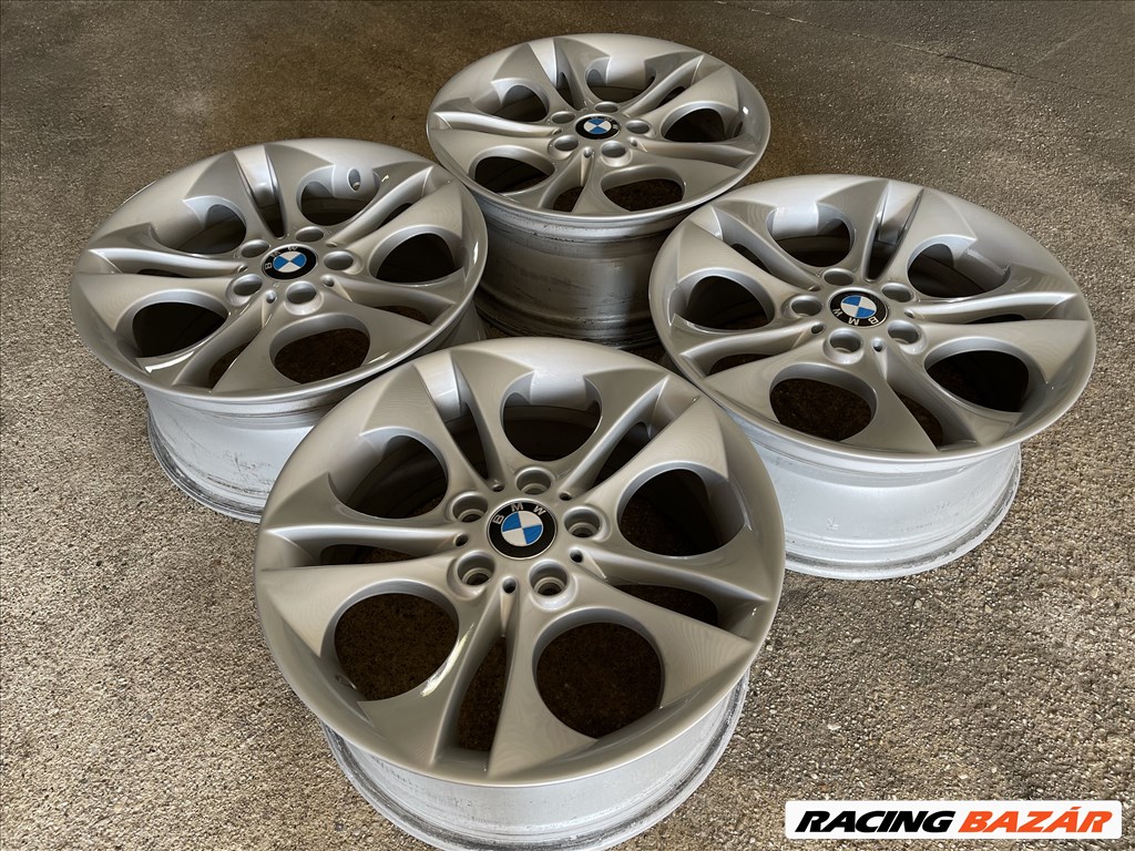 Kétszéles: Első: 8x18"  ET 47; Hátsó: 8,5x18"  ET50 újszerű gyári BMW alufelni 4. kép